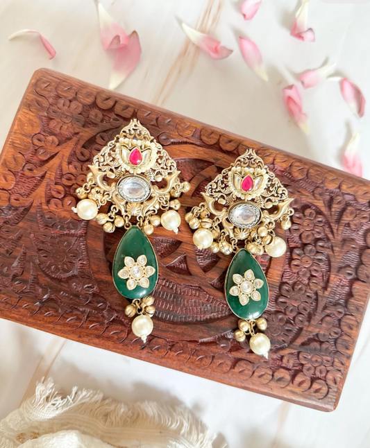 Chaandni Bahar Polki Danglers