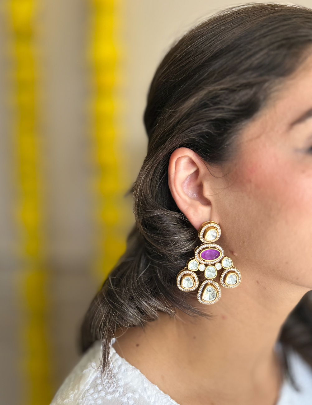 Swara Polki Danglers